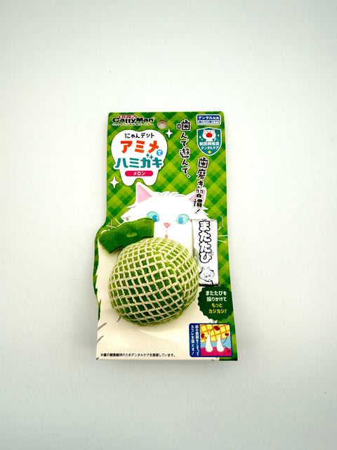 貓貓潔齒織網蜜瓜玩具 (附加貓草粉)