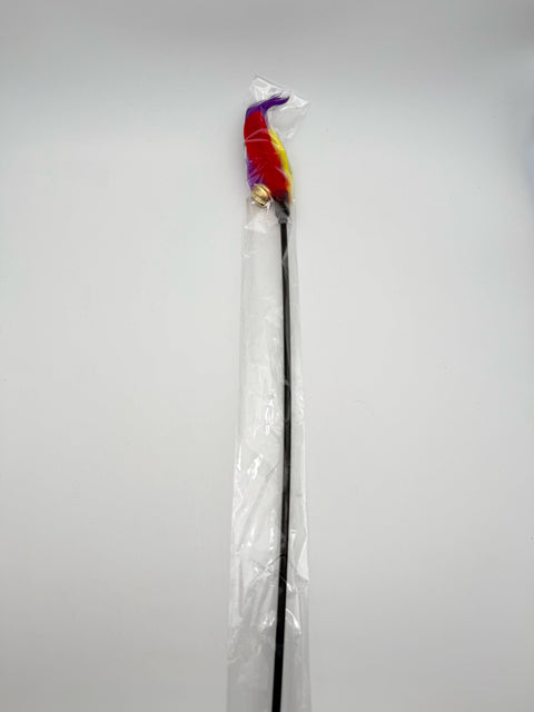 孔雀毛逗貓棒